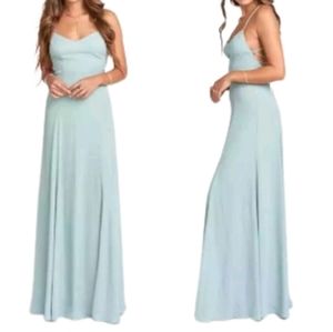 Show ME YOUR MUMU GODSHAW GODDESS GOWN SILVER SAGE CRISP